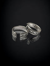 German Silver Unique Design Adjustable Pair of Toe Ring for Women and Girls