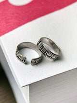 German Silver Unique Design Adjustable Pair of Toe Ring for Women and Girls