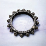 Silver Replica Brass Bangle With Antique Polish Openable Screw Closure Kada/ Bangle/ Bracelet