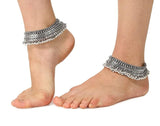 Traditional Ghungroo Oxidised Anklet/ Payal Pair